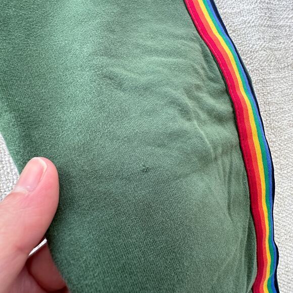 Primary Green Rainbow Side-stripe Joggers PLAY 7 - Picture 3 of 5